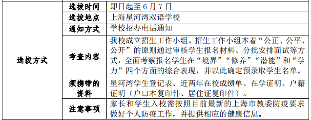 星河灣雙語(yǔ)學(xué)校高中國(guó)際課程班選拔方式